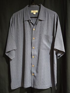 Tommy Bahama Short-Sleeve Button-Front Camp Shirt in Slate